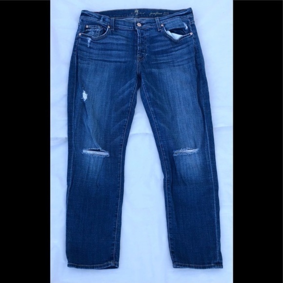 7 FAM Josefina Boyfriend Skinny Jeans - Picture 3 of 12
